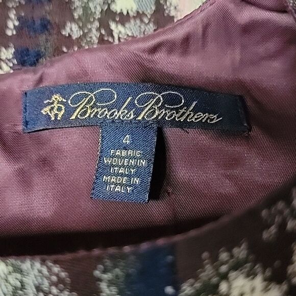 Brooks Brothers Abstract Plaid Print Sheath Dress - Picture 3 of 4